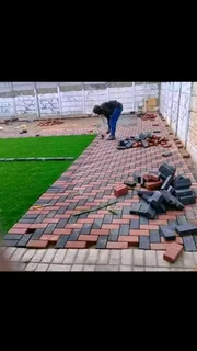 Bricks paving and tilling