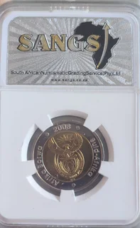 2008 South Africa R5 – Nelson Mandela 90th Birthday Commemorative Coin