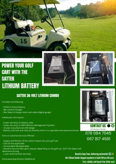 Sattek 36-volt Lithium Combo for your golf cart