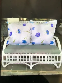Cane couch refurbished