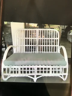 Cane couch refurbished