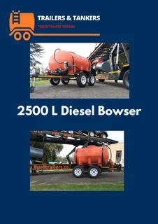 2500 Liter Plastic Tank Diesel Trailer / Bowser / Mini-tanker