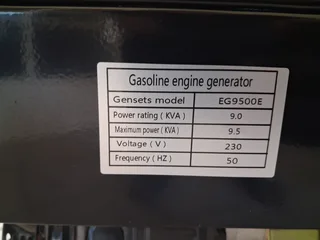 9.5KVA Generator for sale.