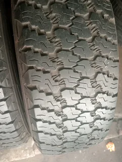 Set of 245/75R17 Goodyear wrangler white writing