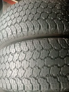 Set of 265/65/17 Goodyear wrangler 80%