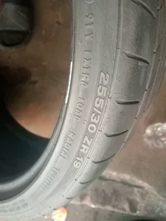 Two 255/30/19 continental normal tyers