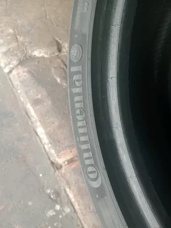 Two 255/30/19 continental normal tyers