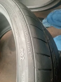 Two 255/30/19 continental normal tyers