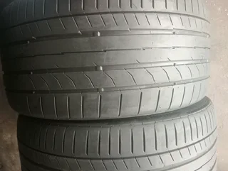 Two 255/30/19 continental normal tyers