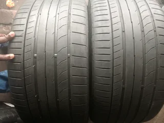 Two 255/30/19 continental normal tyers