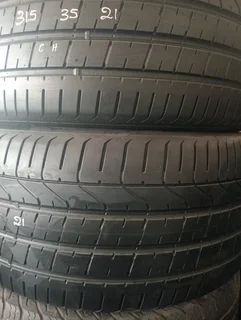 Two 275/35/21 pirelli p zero normal tyers 90%