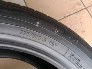 Two 225/55/19 Toyo tyres