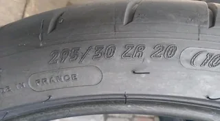 Two 295/30/20 Michelin pilot Super cup 2