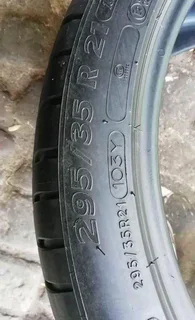 Set of 295/35/21 Michelin latitude sport 80%