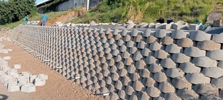 Gabion baskets, Retaining wall, Borehole drilling, Tarring, Paving, Fencing, welding, building etc