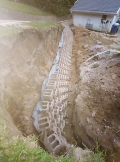 Gabion baskets, Retaining wall, Borehole drilling, Tarring, Paving, Fencing, welding, building etc