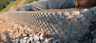 Gabion baskets, Retaining wall, Borehole drilling, Tarring, Paving, Fencing, welding, building etc