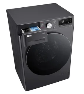 LG 9/5kg Mid-Black Front Load Washer Dryer Combo with AIDD &amp; Steam F2V5FRPY