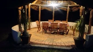 Solid wood patio set
