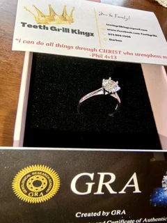 1 Carat Moissanite Diamond Rings