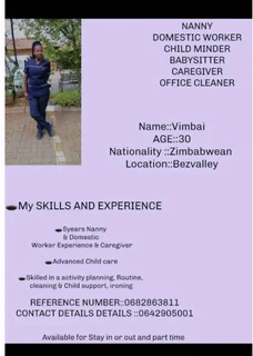 Baby sitter job available