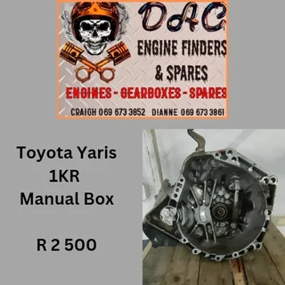 Toyota Yaris 1KR Manual Gearbox 5 Speed