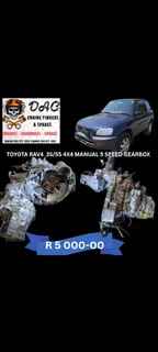 Toyota Rav 4 3s / 5s 4x4 Manual 5 Speed Gearbox