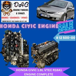 Honda Civic 1.8l Vtec R18a1 Engine