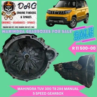 Mahindra Tuv 300 T8 2x4 Manual 5 Speed Gearbox