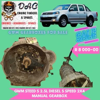 Gwm Steed 5 2.5l Diesel 5 Speed 2x4 Manual Gearbox