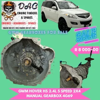Gwm Hover H5 2.4l 5 Speed 2x4 Manual Gearbox 4g69