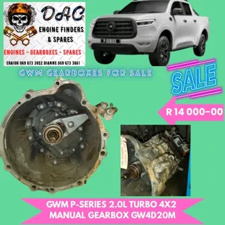Gwm P-series 2.0l Turbo 4x2 Manual Gearbox
