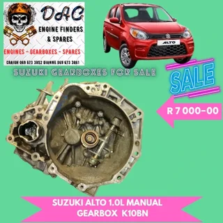 Suzki Alto 1.0l Manual Gearbox K10bn