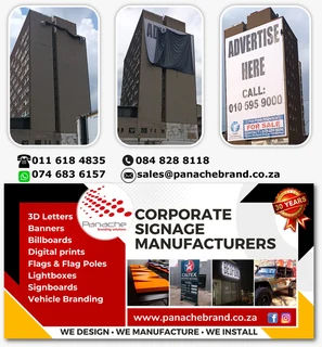 Corporate  branding, signage, design and manufacture