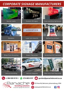 Corporate Signage, Design, Manufacture and Installation
