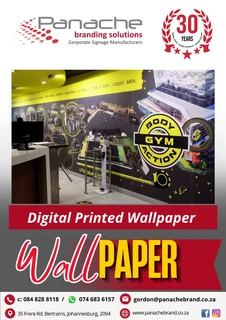 Custom printed wallpaper, signage, banners, billboards, light boxes and more