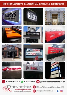 Banners. Light boxes. Domed resin stickers.  Name badges and more