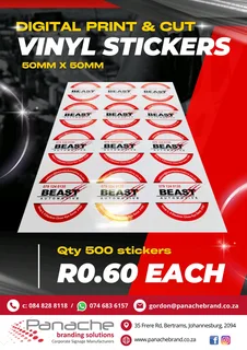 Banners. Light boxes. Domed resin stickers.  Name badges and more