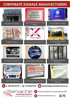 Shop signage and branding of all shapes, sizes and kinds, billboards to sandwich boards!