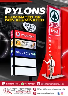 Standees, banners, sandwich  boards, we can fulfill all your corporate signage needs