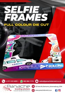 Selfie boards, standees, signs, banners, flags, you name it, we can bring it to life