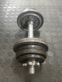 Dumbbell 9,5kg for sale.