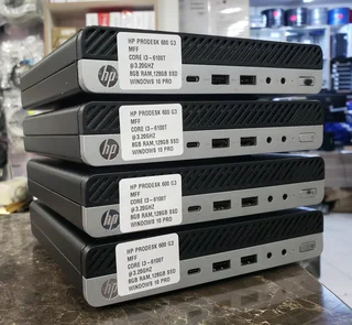 Hp prodesk  600 G3 Tiny pc, Core i3 6th Gen, 8GB RAM 128GB SSD WINDOWS 10 PRO