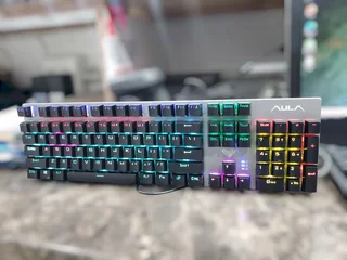 AULA Mountain SZ016 Backlit Mechanical Keyboard – Blue Switches, Gaming