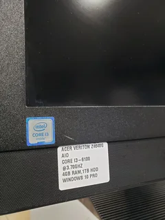 Acer Veriton Z4640G All-in-One Pc, Core i3-6100,21.5″ FHD, 4GB RAM ,1TB HDD DVD-RW Drive