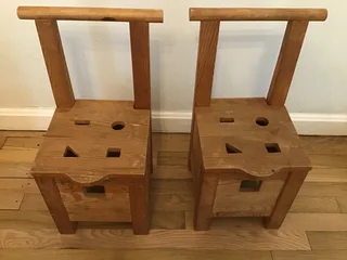 Solid wood children’s chairs