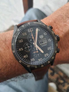 Tag Heuer Carrera Mens Chronograph Watch Black