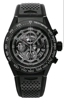 Tag Heuer Carrera 01 Mens Chronograph Watch Skeleton Dial