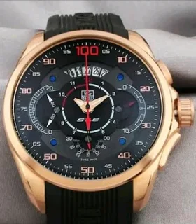Tag Heuer SLS Mens Chronograph Watch Rose Gold