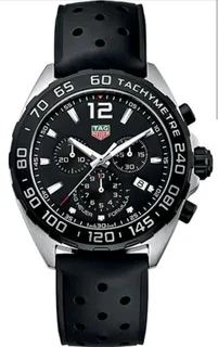 Tag Heuer F1 Mens Chronograph Watch Black Dial